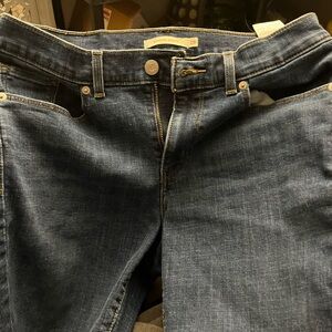 Levi's Dark Blue Jean Shorts